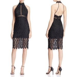 NWT BARDOT Gemma Halter Lace Black Dress Sexy Couture Size 6